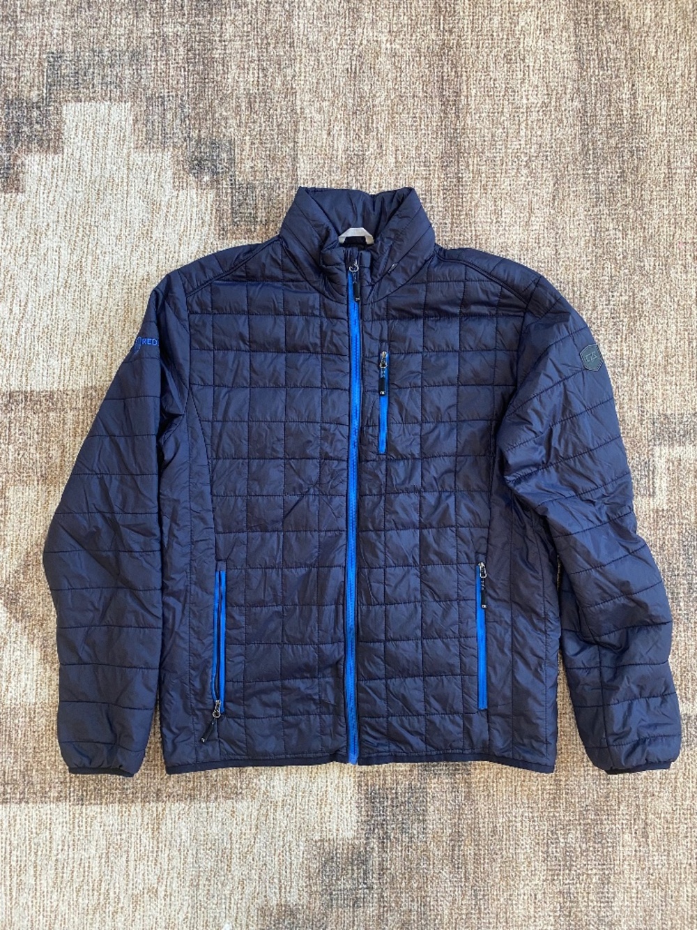 Cutter & Buck Men's Navy Quilted Puffer Jacket